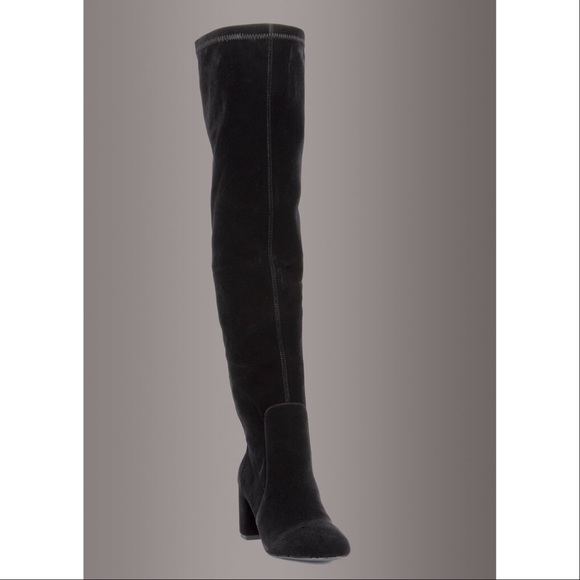At Ease Lush Velvet Over The Knee Boot - Picture 4 of 5